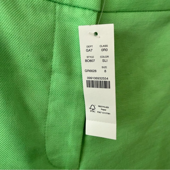 ✨ Re-Imagined by J.Crew Linen Blend Pants
Lime Green Straight Leg Size 8 NWT - Picture 4 of 11